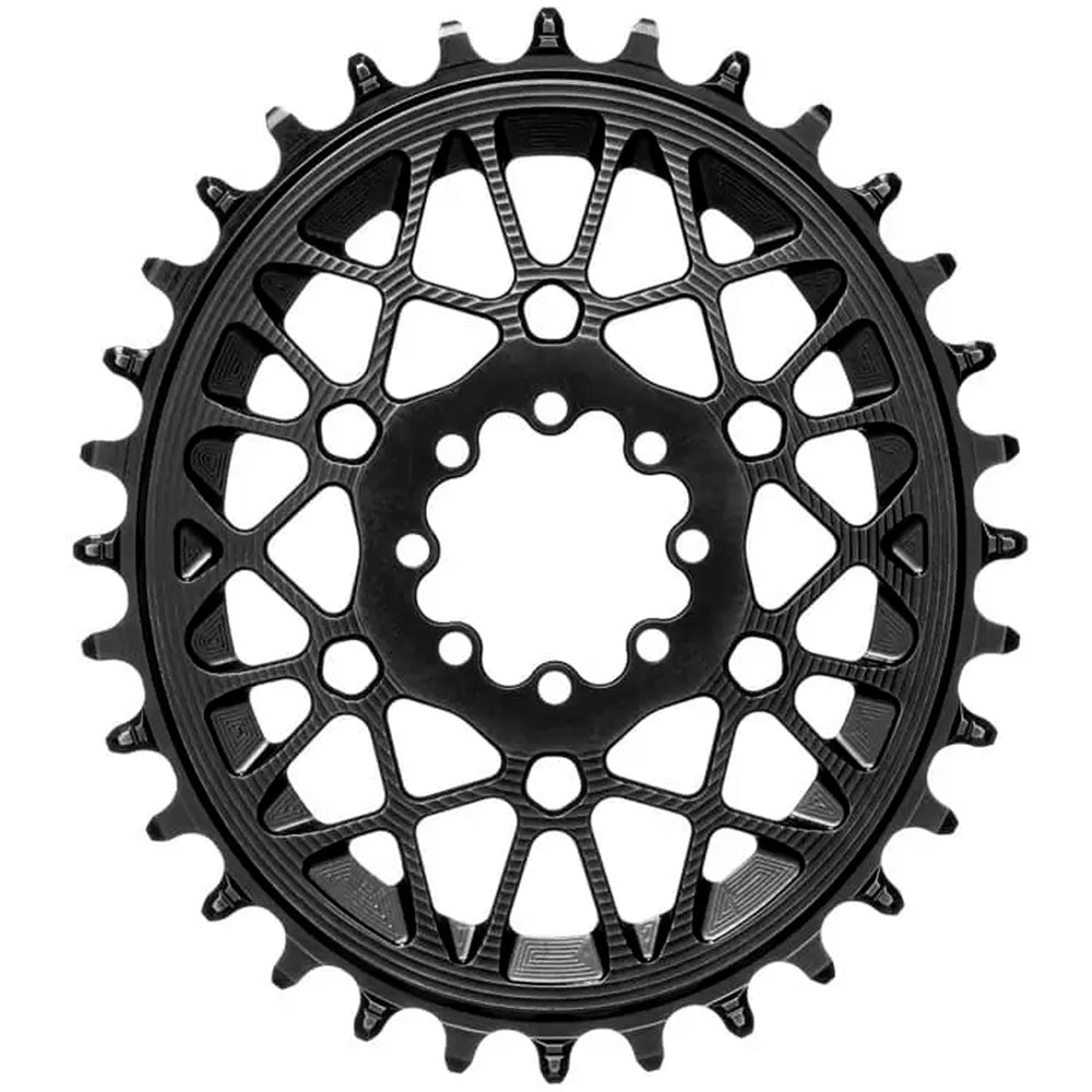 Absolute Black Oval SRAM T-Type DM 8-Hole Boost Chainring, 28T, Blk