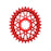 Absolute Black Oval SRAM T-Type DM 8-Hole Boost Chainring, 28T, Red