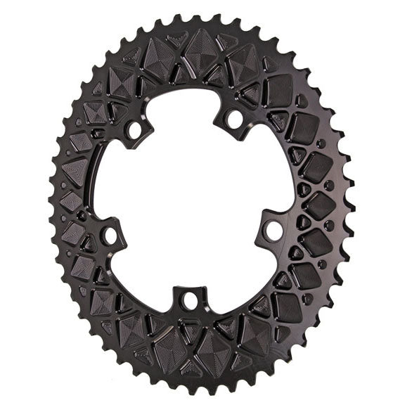 absoluteBLACK Premium oval road chainring, 5x110BCD 50T - black