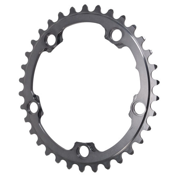 absoluteBLACK Winter oval road chainring, 5x110BCD 34T - grey