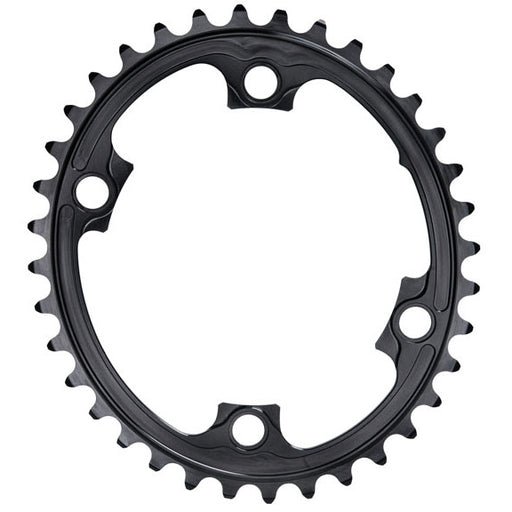 absoluteBLACK Premium oval road chainring, 4x110BCD 36T - black