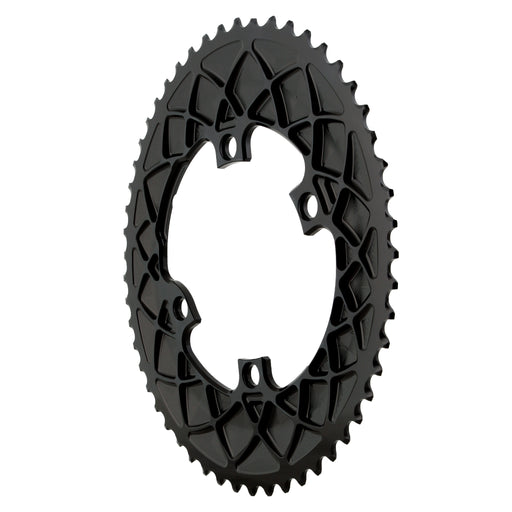 absoluteBLACK Premium oval road 53T, Compatible with Shimano 9100/8000 - black