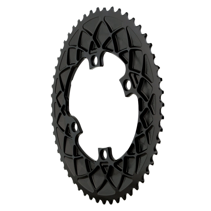 absoluteBLACK Premium oval road 53T, Compatible with Shimano 9100/8000 - black