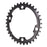 absoluteBLACK Winter oval road chainring, 4x110BCD 34T - black