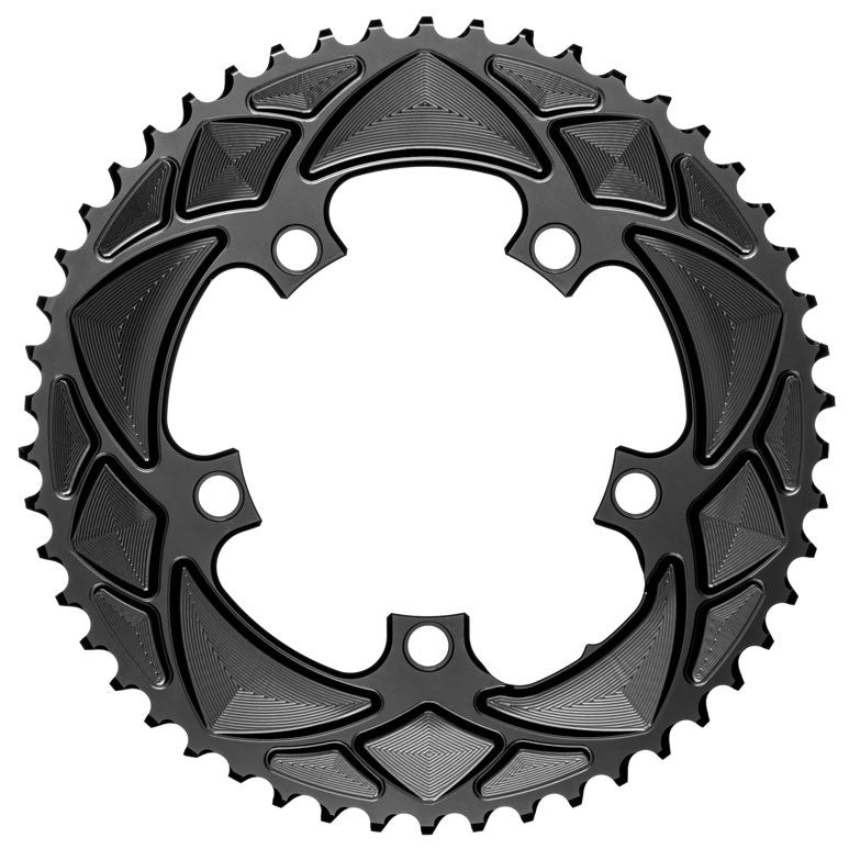 absoluteBLACK Round chainring, 5x110BCD 52T - black