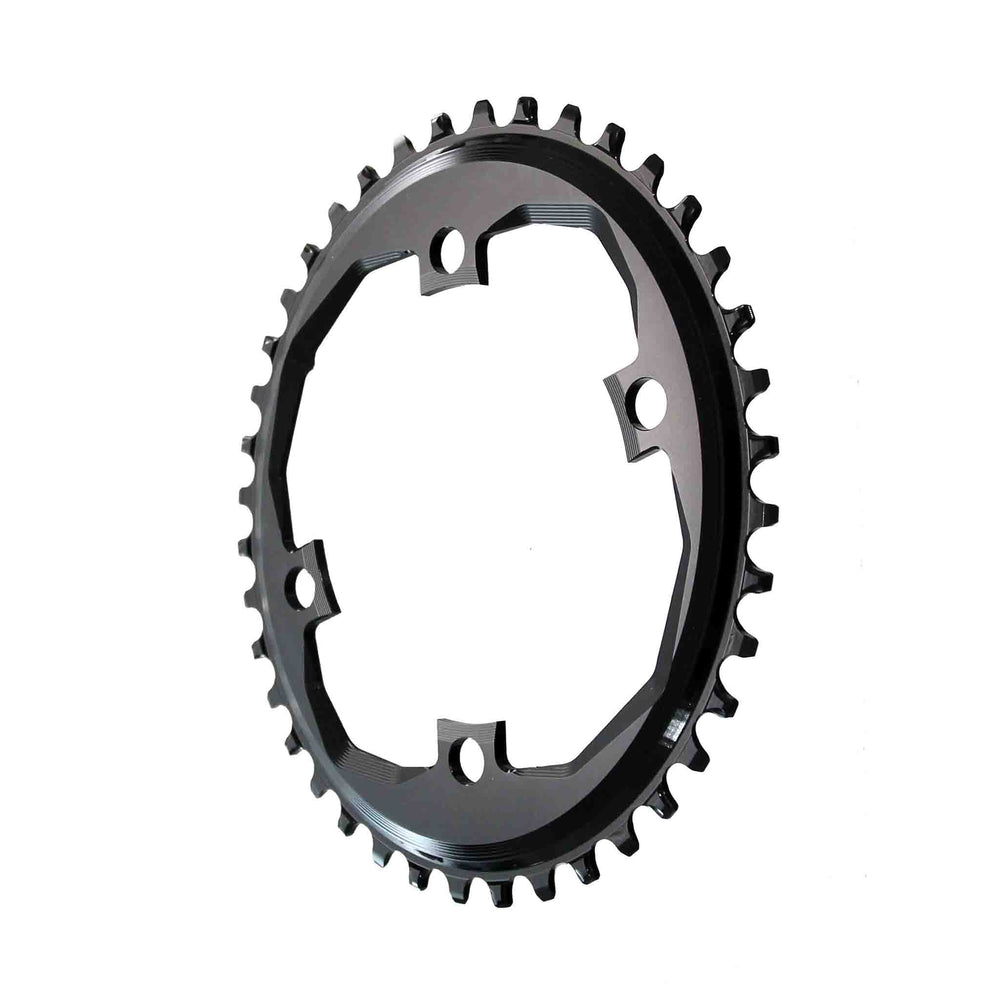 absoluteBLACK XT Asym 96BCD Round Chainring, 34T - Black