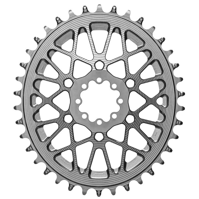 absoluteBLACK Oval Chainring, SRAM AXS Gravel, 44T - Titanium