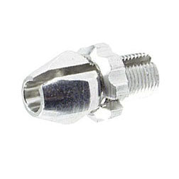 Alligator Barrel Adjuster with Nut, (10mm) Silver - 10/Bottle