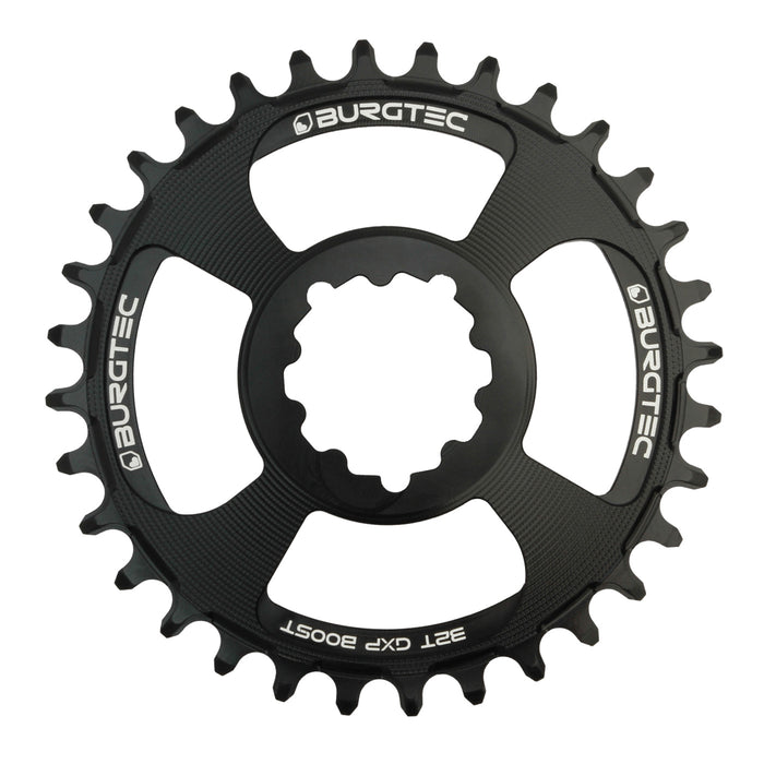 Burgtec GXP Boost 3mm Offset Thick Thin chainring, 30T - Black