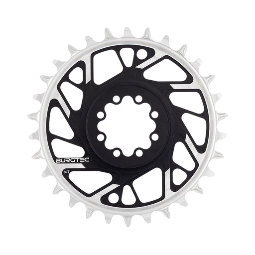 Burgtec 3mm Offset Thick Thin Chainring SRAM 8-Bolt, 30T, Blk