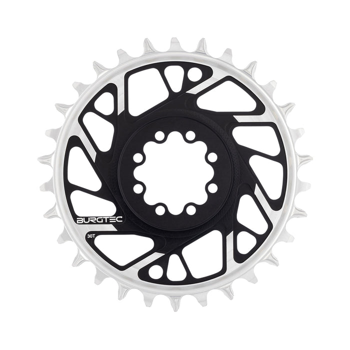 Burgtec 3mm Offset Thick Thin Chainring SRAM 8-Bolt, 30T, Blk