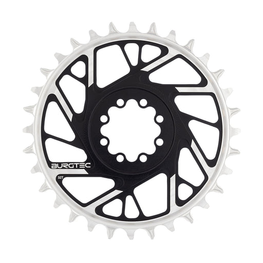 Burgtec 3mm Offset Thick Thin Chainring SRAM 8-Bolt, 32T, Blk