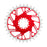 Burgtec 3mm Offset Thick Thin Chainring SRAM 8-Bolt, 32T, Red