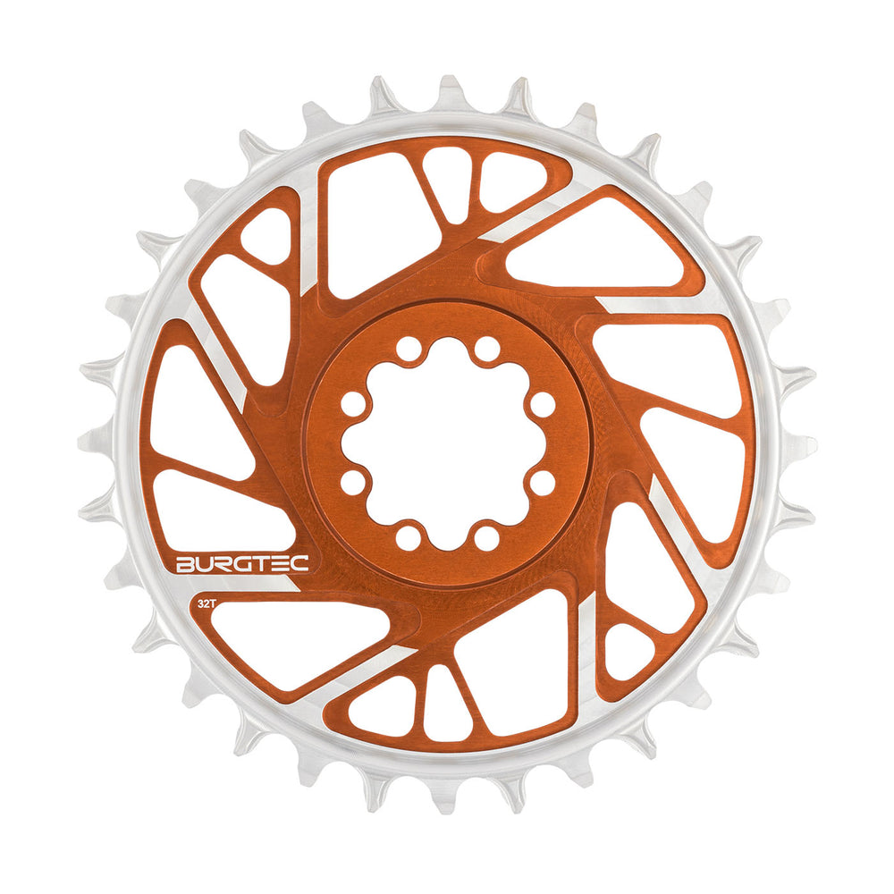 Burgtec 3mm Offset Thick Thin Chainring SRAM 8-Bolt, 32T, Brnz