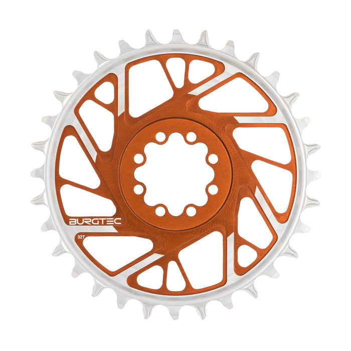 Burgtec 3mm Offset Thick Thin Chainring SRAM 8-Bolt, 32T, Brnz