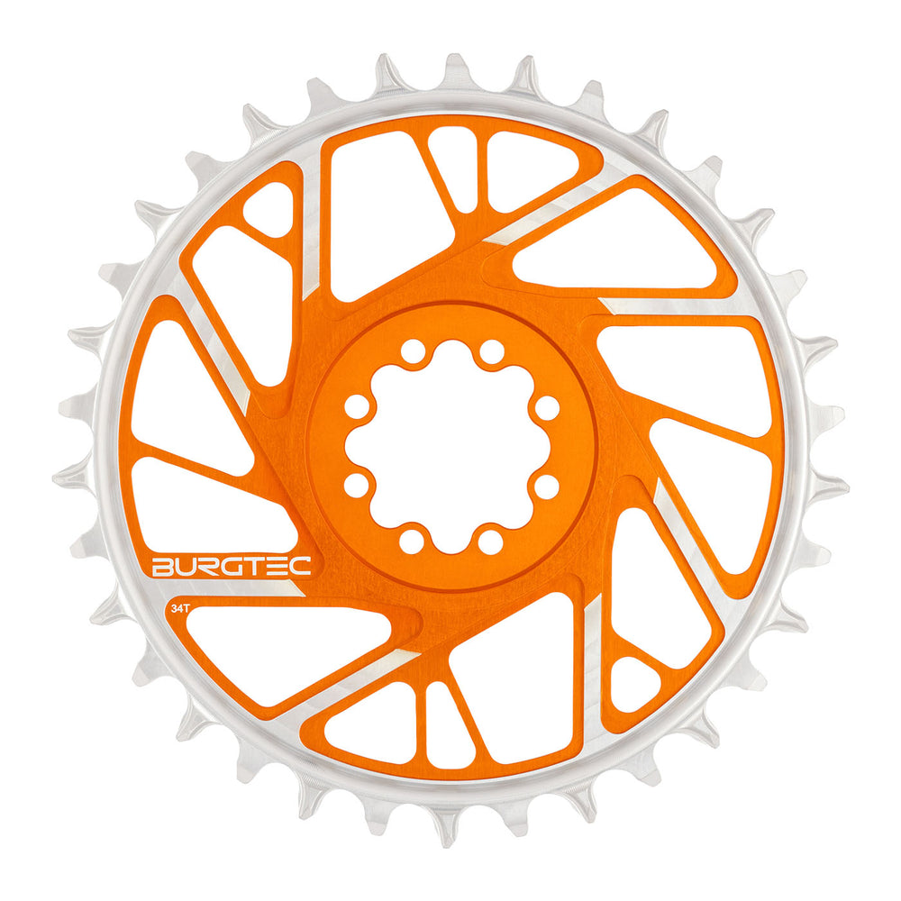 Burgtec 3mm Offset Thick Thin Chainring SRAM 8-Bolt, 34T, Org