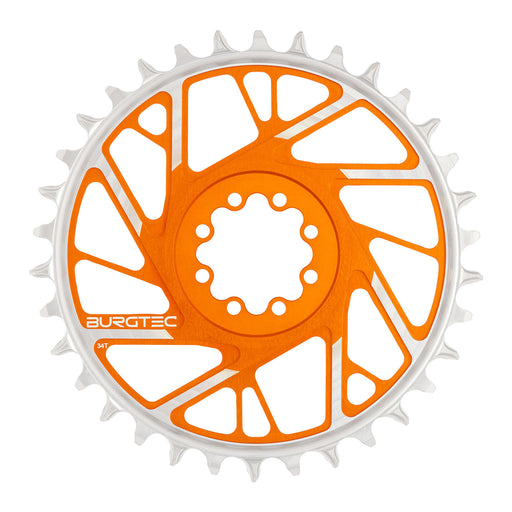 Burgtec 3mm Offset Thick Thin Chainring SRAM 8-Bolt, 34T, Org