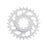 Burgtec 3mm Offset Thick Thin Chainring SRAM 8-Bolt, 28T, Silv