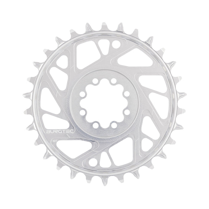 Burgtec 3mm Offset Thick Thin Chainring SRAM 8-Bolt, 30T, Silv
