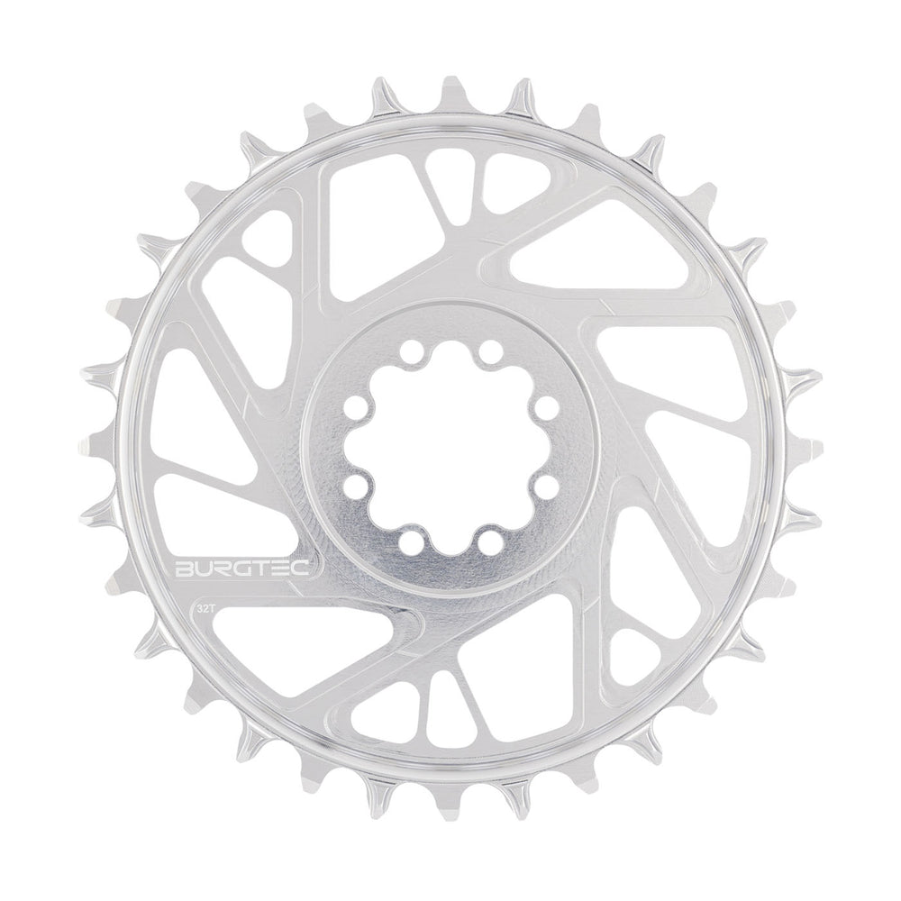 Burgtec 3mm Offset Thick Thin Chainring SRAM 8-Bolt, 32T, Silv