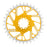 Burgtec 3mm Offset Thick Thin Chainring SRAM 8-Bolt, 34T, Gold