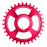 Burgtec Cinch Thick Thin Chainring, 32T, Toxic Pink