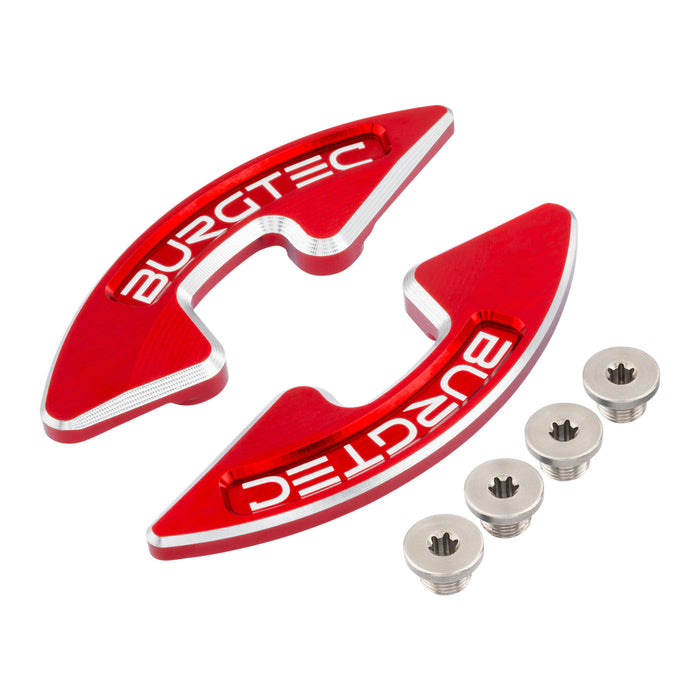 Burgtec Chainring Bash Guard - Double - Race Red