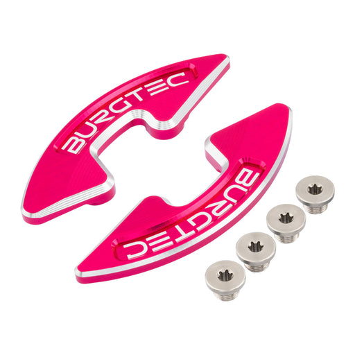 Burgtec Chainring Bash Guard - Double - Toxic Pink