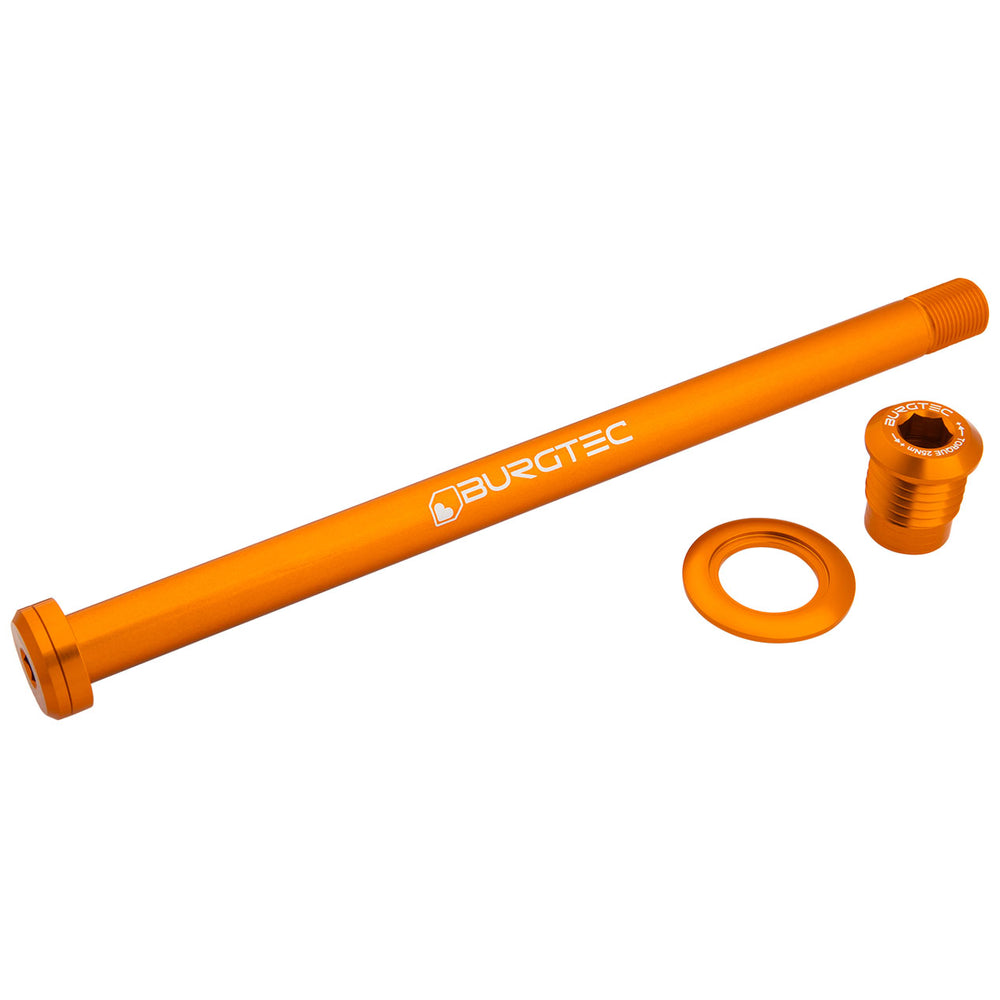 Burgtec Orbea 184mm Rear Axle - Iron Bro Orange