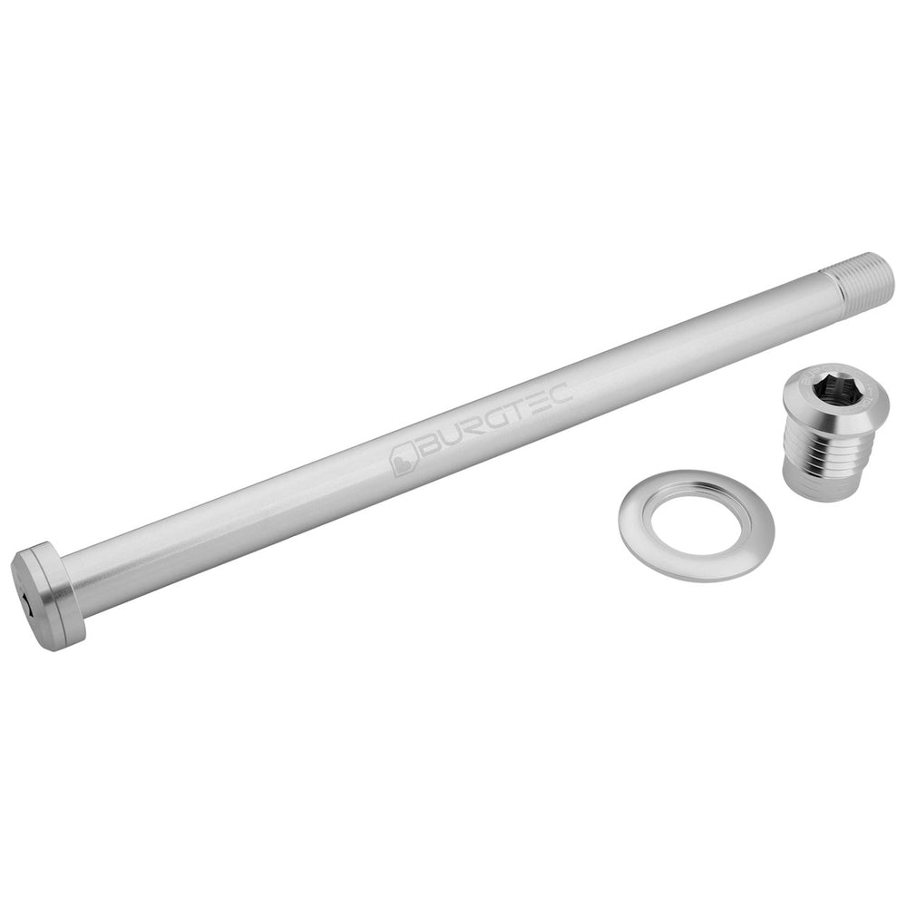 Burgtec Orbea 184mm Rear Axle - Rhodium Silver