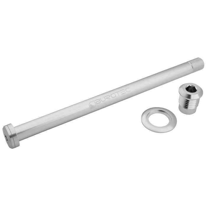 Burgtec Orbea 184mm Rear Axle - Rhodium Silver