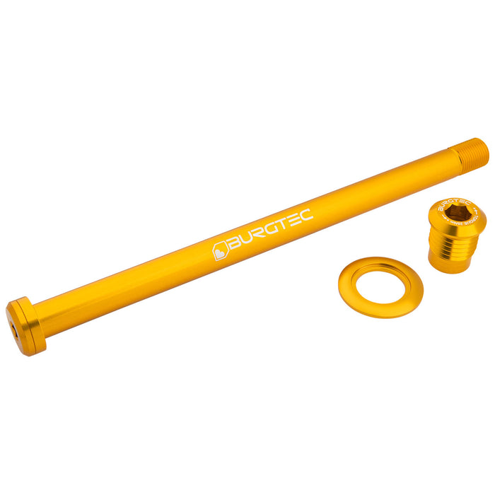 Burgtec Orbea 186mm Rear Axle - Burgtec Bullion Gold