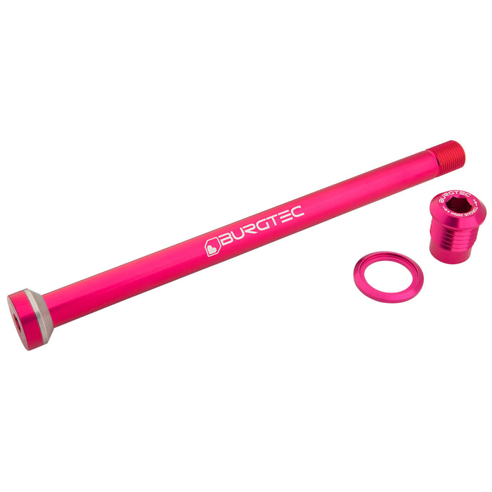Burgtec YT 172.5mm Rear Axle - Toxic Pink