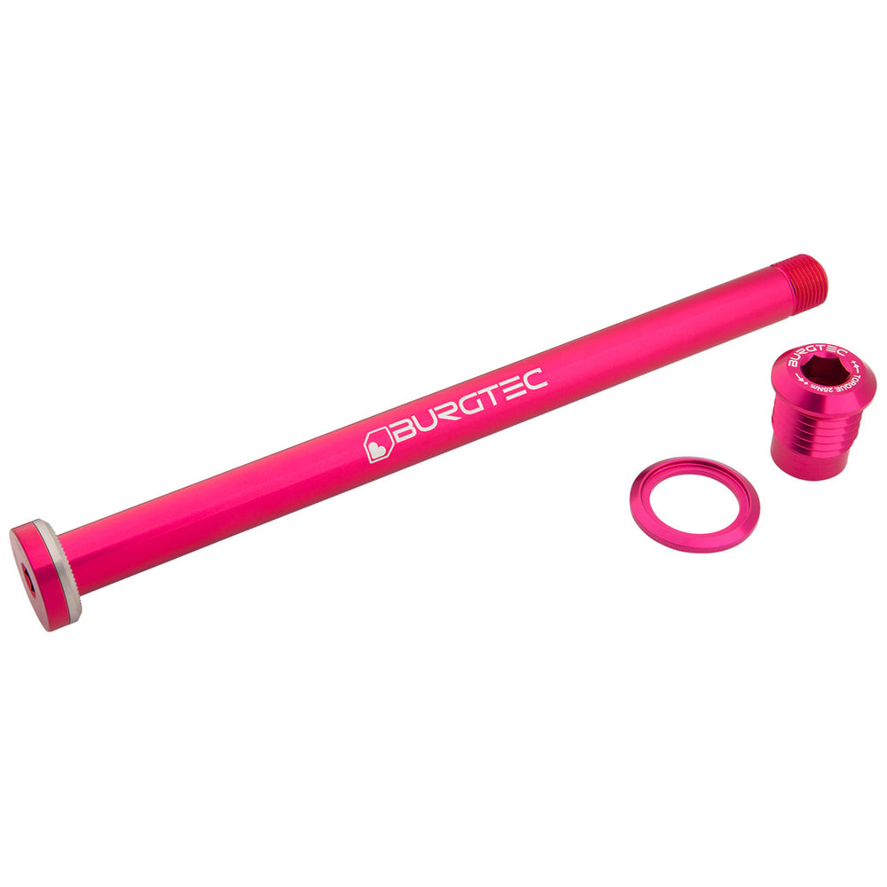 Burgtec Giant 169.5mm Rear Axle - Toxic Pink