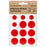 Bookman Visibility Reflective Stickers, Dots, Red