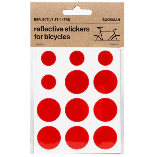 Bookman Visibility Reflective Stickers, Dots, Red