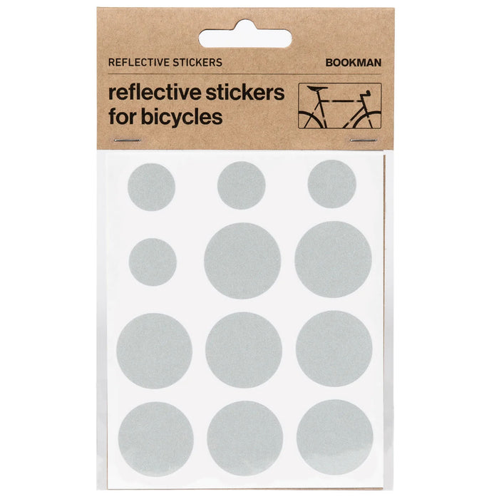 Bookman Visibility Reflective Stickers, Dots, White