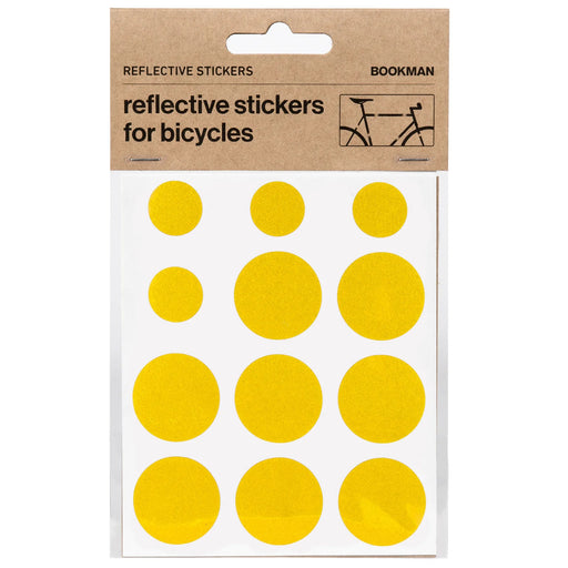 Bookman Visibility Reflective Stickers, Dots, Yellow
