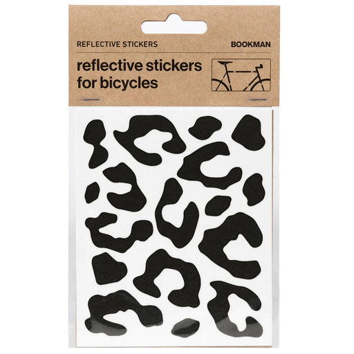 Bookman Visibility Reflective Stickers, Leopard, Black