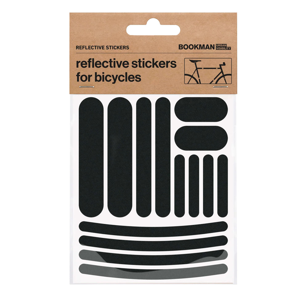 Bookman Visibility Reflective Stickers, Strips, Black