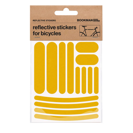 Bookman Visibility Reflective Stickers, Strips, Yellow