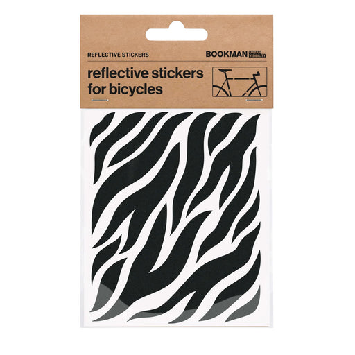 Bookman Visibility Reflective Stickers, Zebra, Black