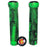 Bike Works CO Slip-On Ribbed Grips, Pair, Green/Black Swirl