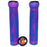 Bike Works CO Slip-On Ribbed Grips, Pair, Purple/Blue Swirl