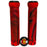 Bike Works CO Slip-On Ribbed Grips, Pair, Red/Black Swirl