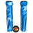 Bike Works CO Slip-On Ribbed Grips, Pair, White/Blue Swirl