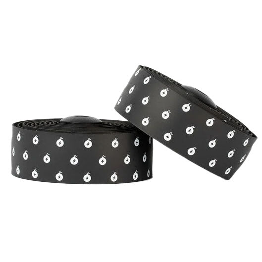 Burgh Classic Bar Tape, Wattbombs Stealth, Black/White