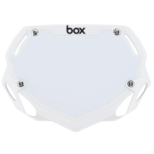 BOX Box Two Number Plate, Small - White