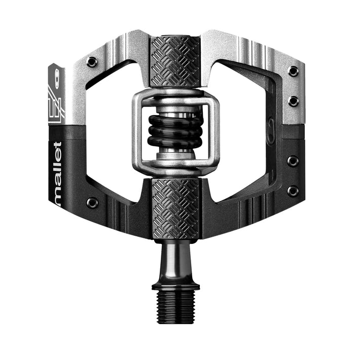 Crank Brothers Mallet E LS pedals, silver/black