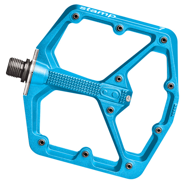 Crank Brothers Stamp 7 Large Platform Pedals, Electric Blue